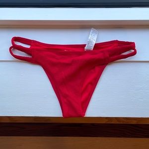 Abercrombie and Fitch Red Bikini Bottom, Size Medium, Like new